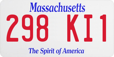 MA license plate 298KI1