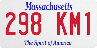 MA license plate 298KM1