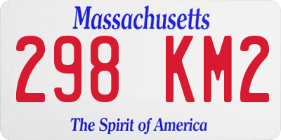 MA license plate 298KM2