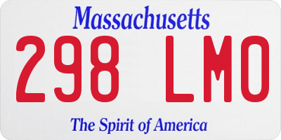 MA license plate 298LM0