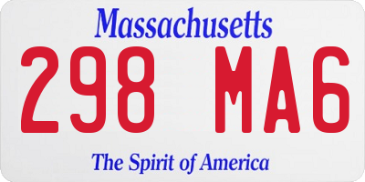 MA license plate 298MA6