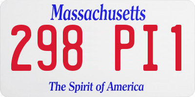 MA license plate 298PI1