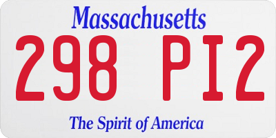 MA license plate 298PI2