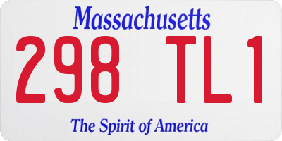 MA license plate 298TL1