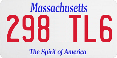 MA license plate 298TL6