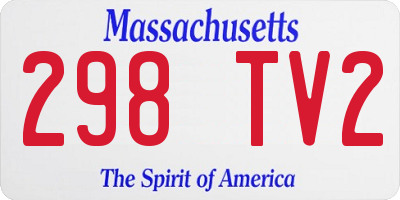 MA license plate 298TV2