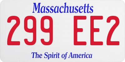 MA license plate 299EE2