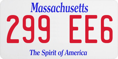 MA license plate 299EE6