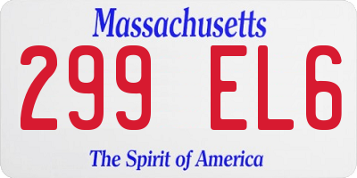 MA license plate 299EL6