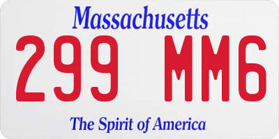 MA license plate 299MM6