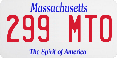 MA license plate 299MT0