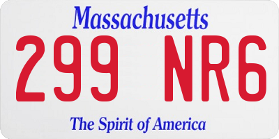 MA license plate 299NR6