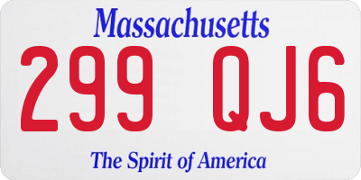 MA license plate 299QJ6