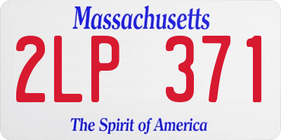 MA license plate 2LP371