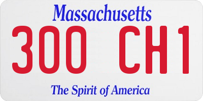 MA license plate 300CH1