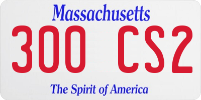 MA license plate 300CS2