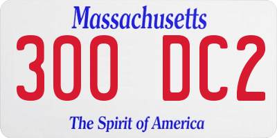 MA license plate 300DC2
