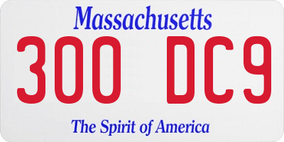 MA license plate 300DC9