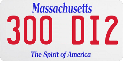 MA license plate 300DI2