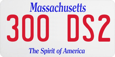 MA license plate 300DS2