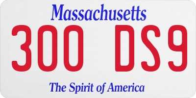 MA license plate 300DS9