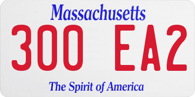 MA license plate 300EA2