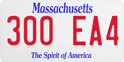 MA license plate 300EA4
