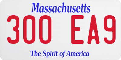 MA license plate 300EA9