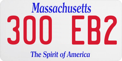 MA license plate 300EB2