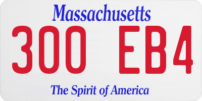 MA license plate 300EB4