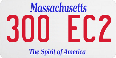 MA license plate 300EC2