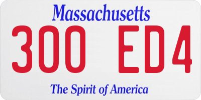MA license plate 300ED4