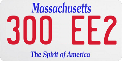 MA license plate 300EE2