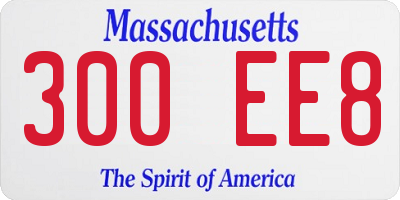 MA license plate 300EE8