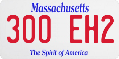 MA license plate 300EH2