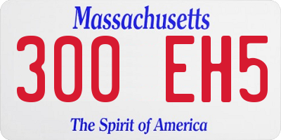MA license plate 300EH5