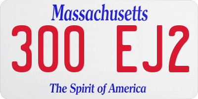 MA license plate 300EJ2