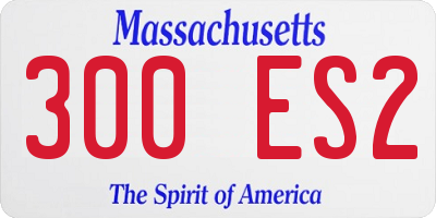 MA license plate 300ES2