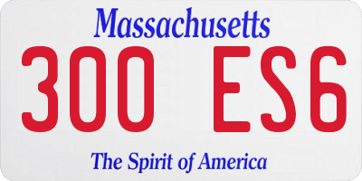 MA license plate 300ES6
