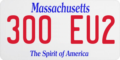 MA license plate 300EU2