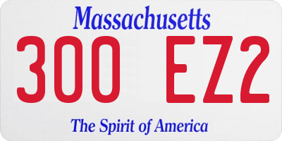 MA license plate 300EZ2