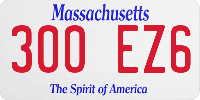 MA license plate 300EZ6