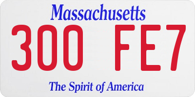 MA license plate 300FE7