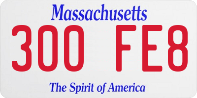 MA license plate 300FE8