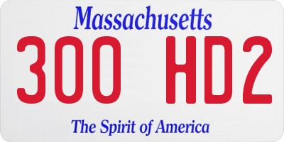 MA license plate 300HD2