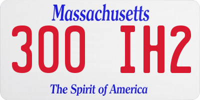 MA license plate 300IH2