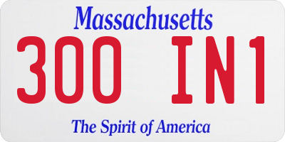 MA license plate 300IN1