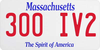 MA license plate 300IV2