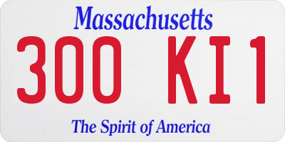 MA license plate 300KI1