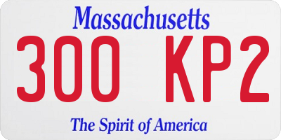 MA license plate 300KP2